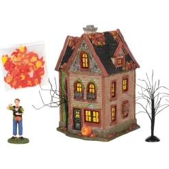 Resin^Department 56 Hv, Halloween Spider House, 6005481, Halloween Village