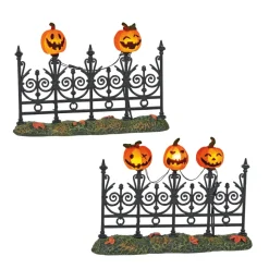 Department 56 Hv, Jack-O-Lantern Lit Fence, 6005557, Halloween Village Online