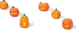 Department 56 Hv, Lit Jack-O-Lanterns (Set Of 6), 810798, Halloween Village Sale