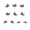 Department 56 Hv, Set Of 10 Halloween Crows, 6010451, Halloween Accessories Best Sale