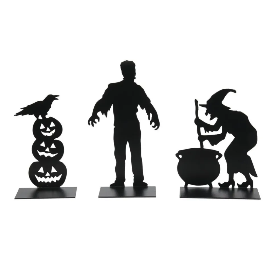 Department 56 Hv, Spooky Silhouettes St/3, 6011479, Halloween Village Best Sale