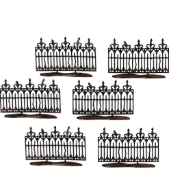 Department 56 Hv, Spooky Wrought Iron Fence Set/6,, 56.52982, Halloween Village Best
