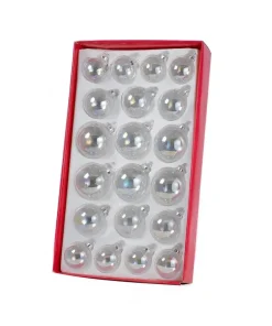 Glass^Kurt S Adler Iridescent Glass Ball Ornaments, 20-Piece Box Set, J0316, Kurt Adler