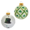 Glass^Kurt S Adler Irish Glass Ball Ornaments, 6-Piece Box Set, 80Mm, Gg0886, Kurt Adler