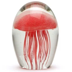 Glass^Dynasty Glass Jellyfish, Baby Glow Red