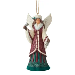 Resin^Enesco Jim Shore, Angel With Hand Bell Ornament, 6006600, Heartwood Creek