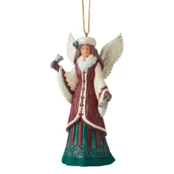 Resin^Enesco Jim Shore, Angel With Hand Bell Ornament, 6006600, Heartwood Creek