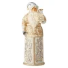 Santas^Enesco Jim Shore, Holiday Lustre Santa With Bell, 6006614, Heartwood Creek