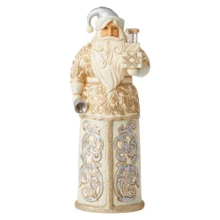 Santas^Enesco Jim Shore, Holiday Lustre Santa With Bell, 6006614, Heartwood Creek