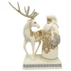 Resin^Enesco Jim Shore, Holiday Lustre Santa/Reindeer, 6006615, Heartwood Creek