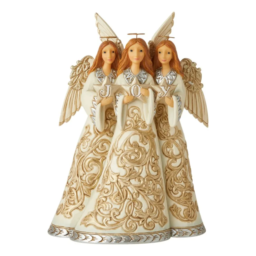 Enesco Jim Shore, Holiday Lustre Trio Of Angels, 6006611, Heartwood Creek Cheap