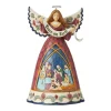 Enesco Jim Shore, Nativity Angel W/Peace Banner, 6006649, Heartwood Creek Outlet