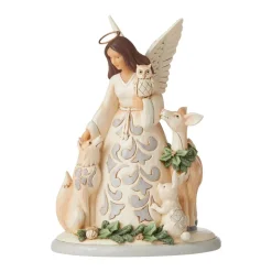 Enesco Jim Shore, White Woodland Angel/Friends, 6006581, Heartwood Creek Outlet