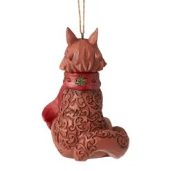 Resin^Enesco Jim Shore, Wonderland Fox Ornament, 6006610, Heartwood Creek