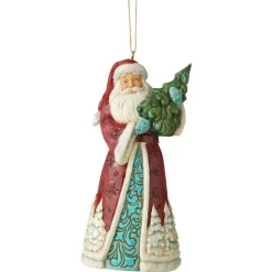 Enesco Jim Shore, Wonderland Santa W/Tree Orn, 6006608, Heartwood Creek Online