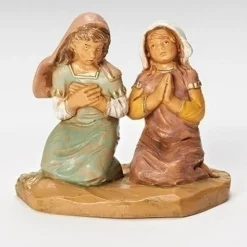 Fontanini Junia & Eve Fig Kneeling Praying Girls, 5", , 54076 Shop