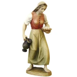 ANRI Woodcarvings Koult - Woman With Jug Cheap