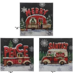 Fiber Optic^Raz Marquee Lighted Print 16"