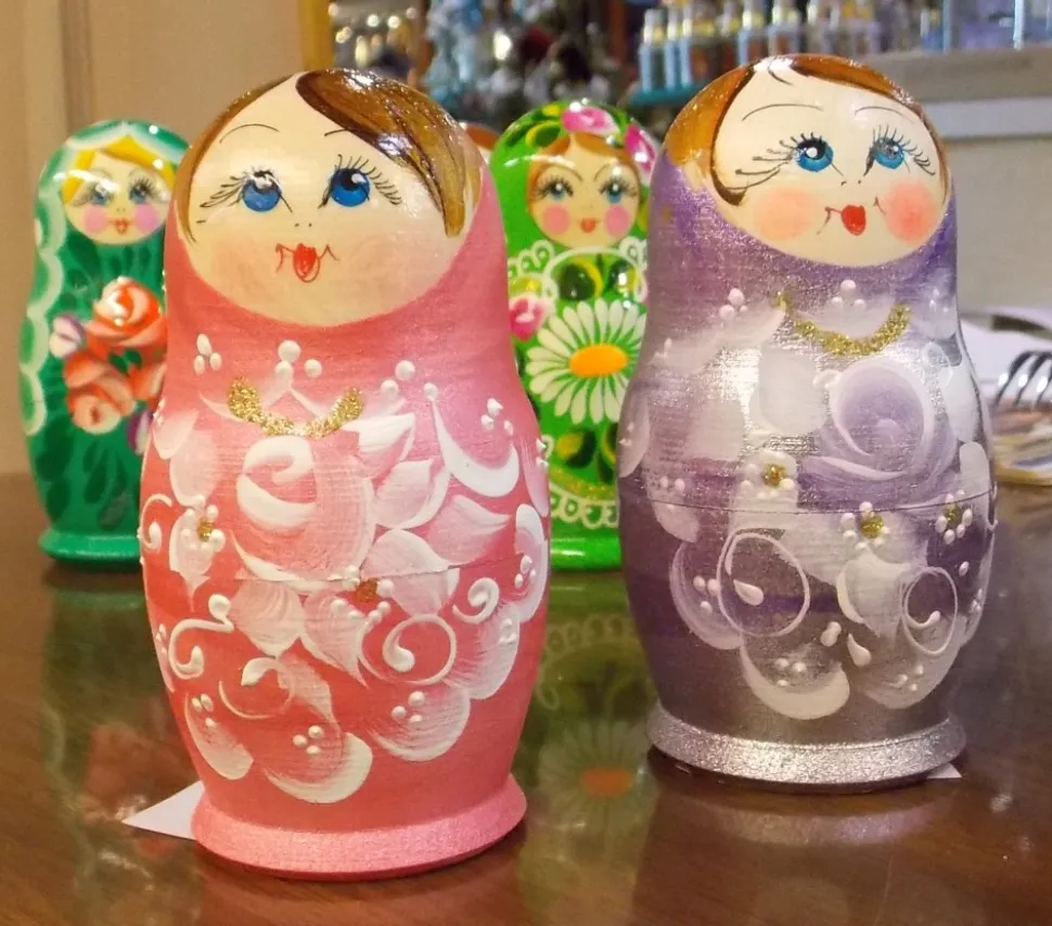 ALSH Matryoshka Nesting Dolls In Pink Or Lavender Cheap