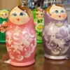 Wood^ALSH Matryoshka Nesting Dolls In Pink Or Lavender