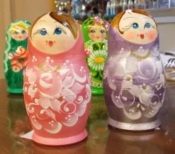 ALSH Matryoshka Nesting Dolls In Pink Or Lavender Cheap