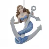 Resin^Kurt S Adler Mermaid With Anchor Ornament For Personalization, C7644