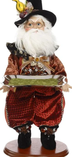 Mark Roberts Mr, Pilgrim Elf W/Platter, 51-05408, Hot