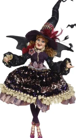 Halloween/Witches^Mark Roberts Mr, Sparkling Witch, Lg, 51-05434,