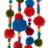 Garlands (Tree)^Kurt S Adler Multi-Color Pompom Garland, C2553