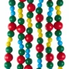 Santas^Kurt S Adler Multicolor Wooden Bead Garland 6', C5947, Kurt Adler