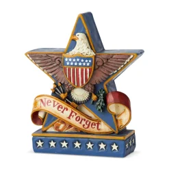 Resin^Enesco Never Forget Eagle Star, Mini, 6003977, Jim Shore