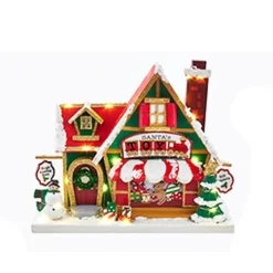 Kurt S Adler North Pole Buildings, 4 Assorted Best Sale