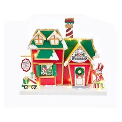 Kurt S Adler North Pole Buildings, 4 Assorted Best Sale
