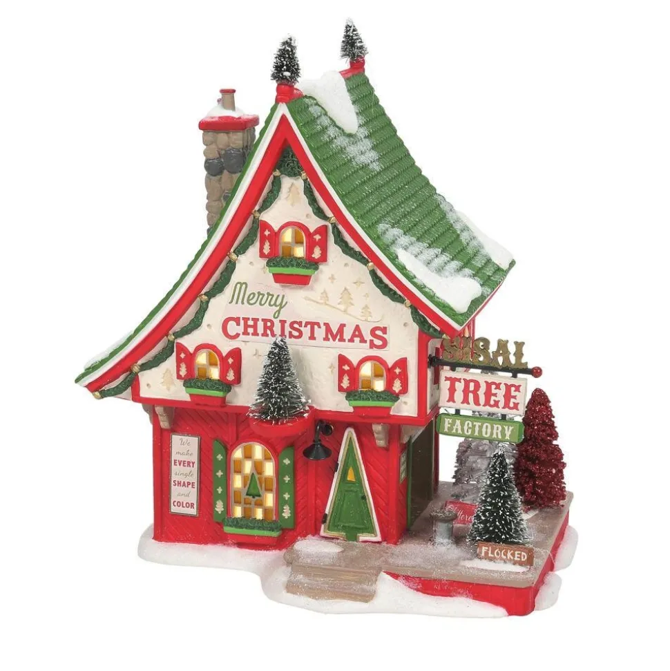 Department 56 Np, North Pole Sisal Tree Factory, 6009763, North Pole Village Hot