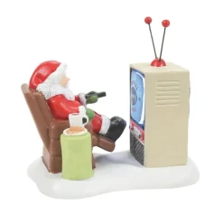 Department 56 Npv, Santa At The Man Cave, 6011405, North Poole Village Fashion