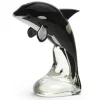 Glass^Dynasty Glass Orca Whale On Wave
