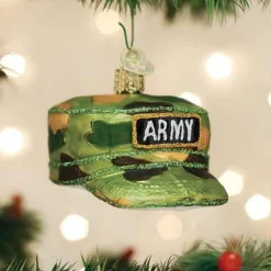 Old World Christmas Owc Army Cap Ornament, 32376 New