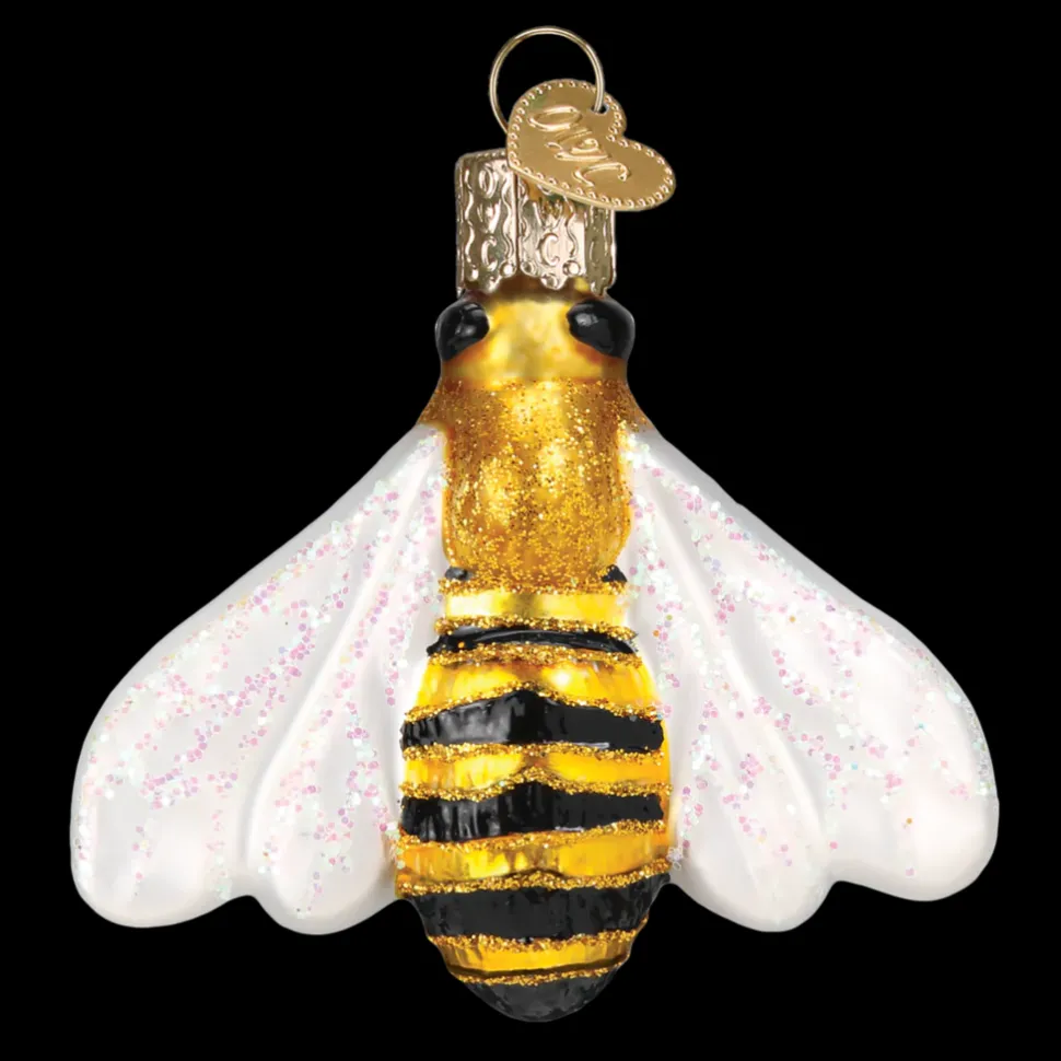 Glass^Old World Christmas Owc Honey Bee Ornament, 12520