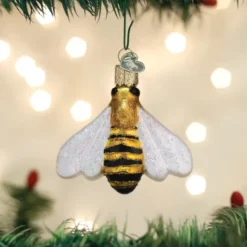 Glass^Old World Christmas Owc Honey Bee Ornament, 12520