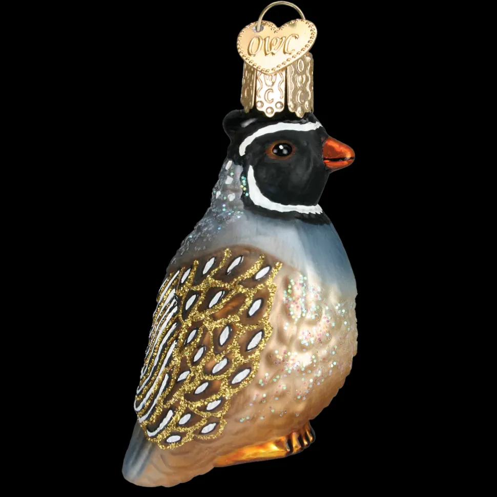 Glass^Old World Christmas Owc Partridge Ornament, 16012
