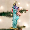 Glass^Old World Christmas Owc Statue Of Liberty Ornament, 10181