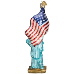 Glass^Old World Christmas Owc Statue Of Liberty Ornament, 10181