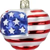 Glass^INGE Glas Patriotic Heart, Forever United, Red White Blue, 10231S018, Inge-Glas