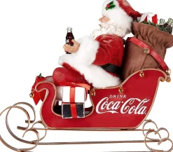 Santas^Kurt S Adler Pd, Coca-Cola®, Santa In Sleigh, Cc5202, Kurt Adler