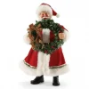 Clothtique/Fabriche Santas^Enesco Pd, Front Door Decor, 4052447, Clothtique Santa, Possible Dreams