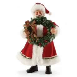 Clothtique/Fabriche Santas^Enesco Pd, Front Door Decor, 4052447, Clothtique Santa, Possible Dreams
