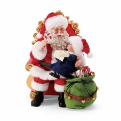 Clothtique/Fabriche Santas^Enesco Pd, Please, Santa, 6008587, Possible Dreams