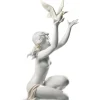 Lladro Peace Offering, Lady With Dove Hot