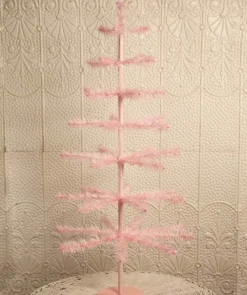 Easter^Bethany Lowe Pink Feather Tree 36″