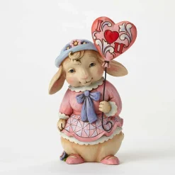 Easter^Enesco Pint Size Bunny W/Love Balloon